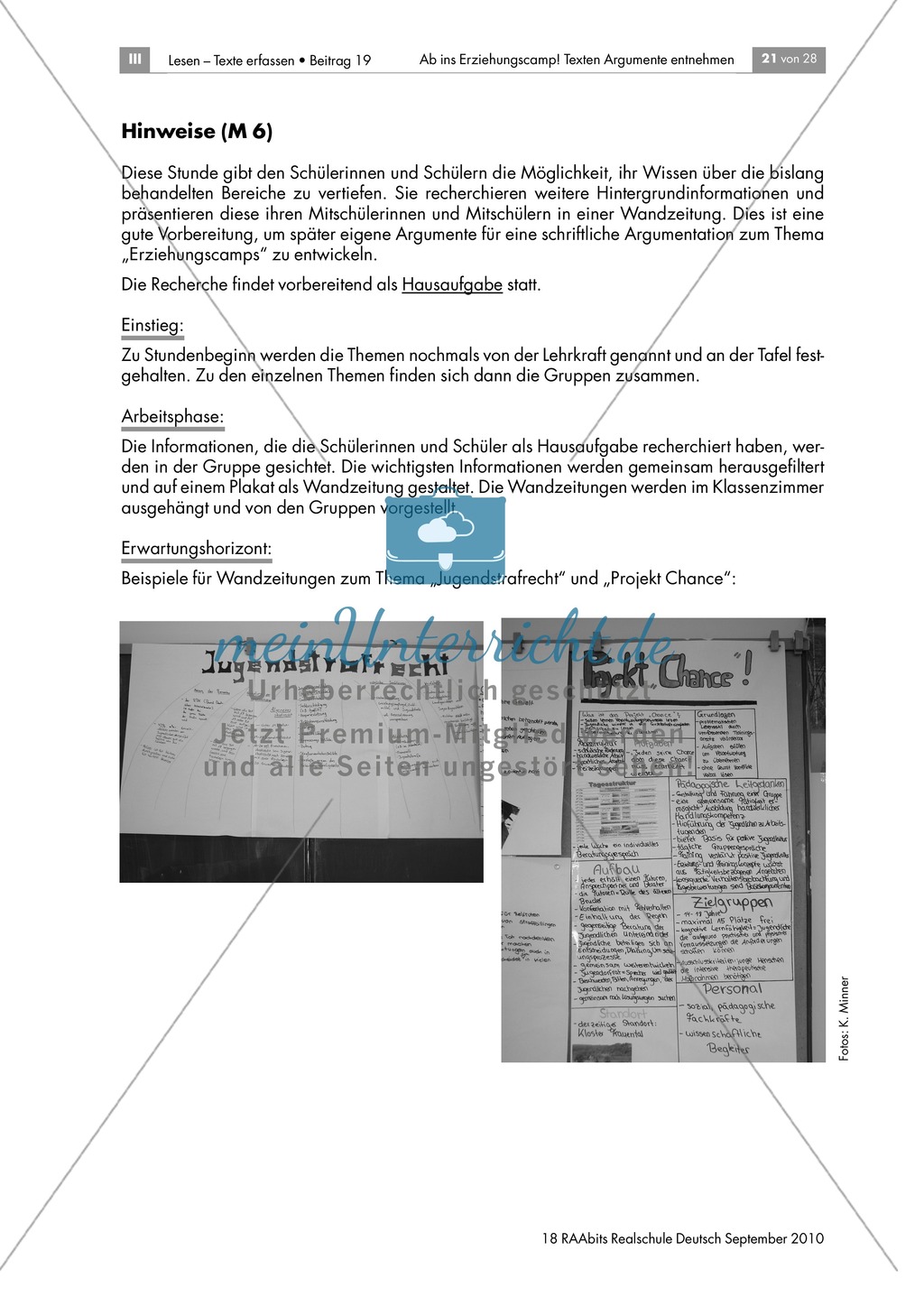 Eine Wandzeitung zum Thema Jugendstrafrecht gestalten Preview 2