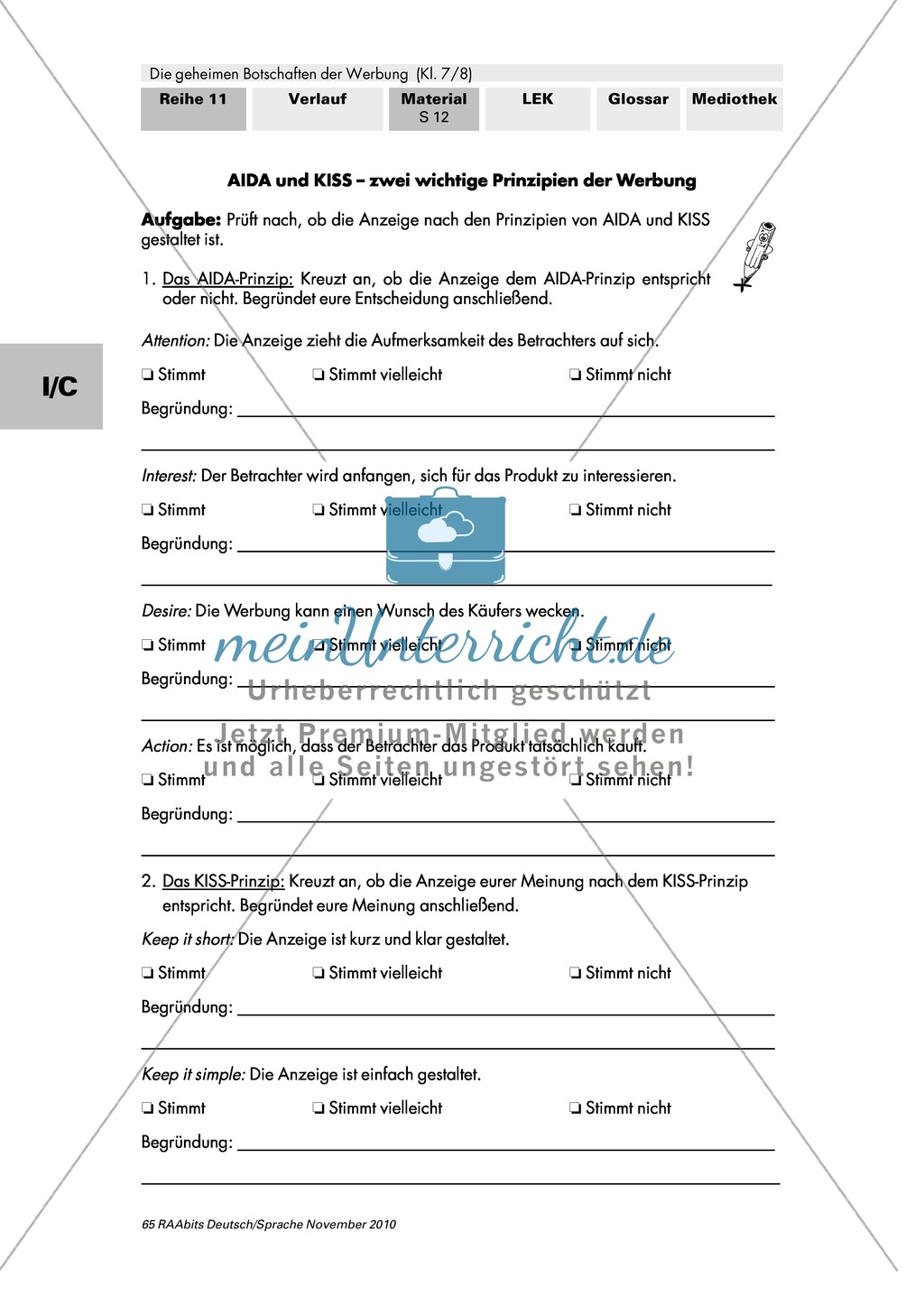Die Sprache der Werbung - Werbesprache untersuchen Preview 2