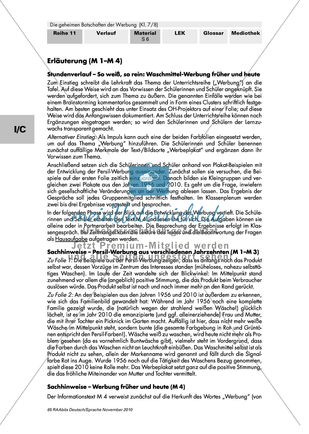 Werbung früher und heute: Werbung als gesellschaftliches Phänomen verstehen, Geschichte und Funktion der Werbung herausarbeiten Preview 6