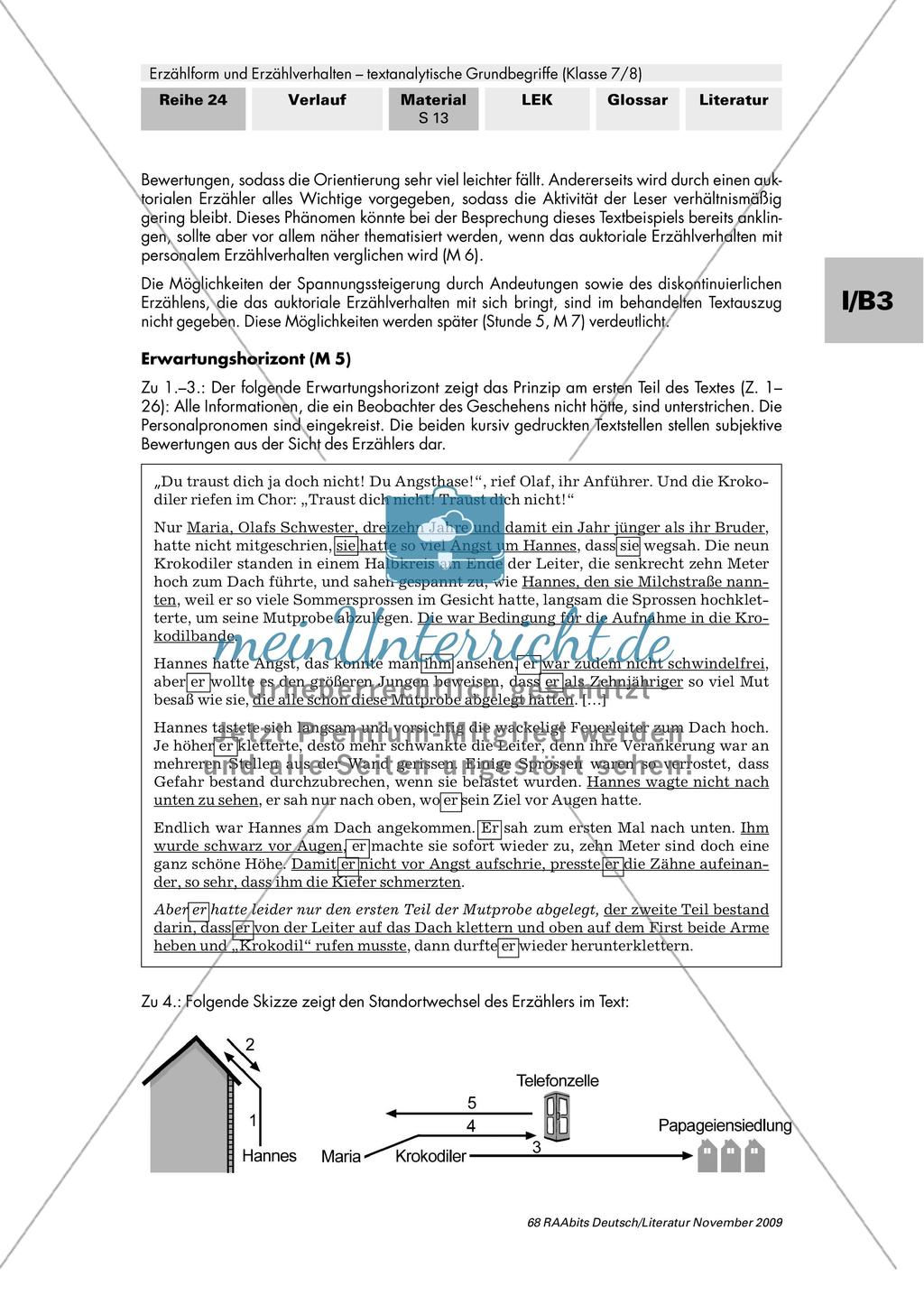 Auktoriales Erzählverhalten am Roman "Vorstadtkrokodile" untersuchen Preview 4