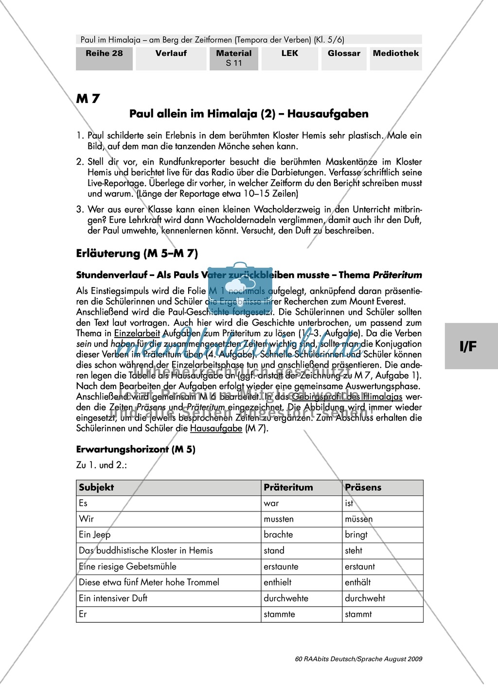 Paul allein im Himalaja - Thema Präteritum Preview 3