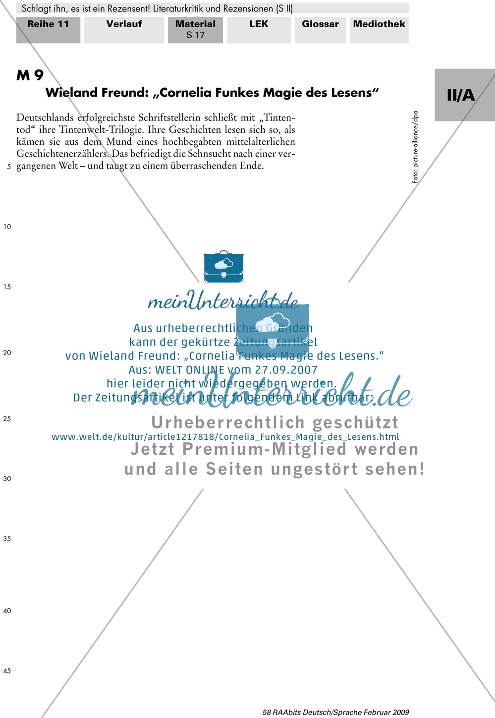 Eine Buchkritik zu Cornelia Funke untersuchen Preview 1