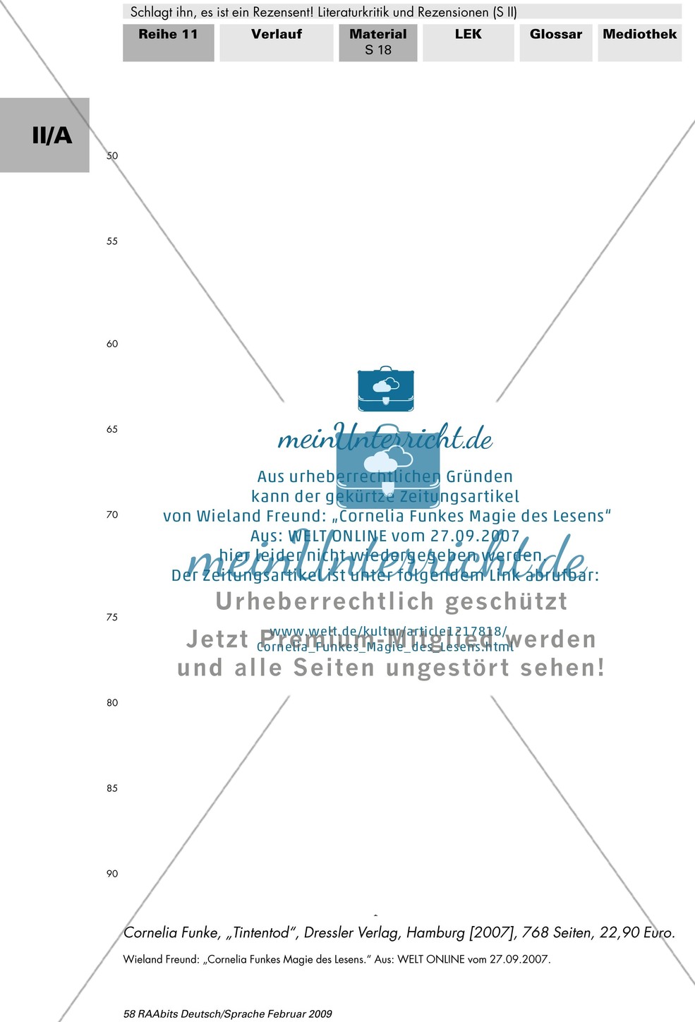 Eine Buchkritik zu Cornelia Funke untersuchen Preview 2