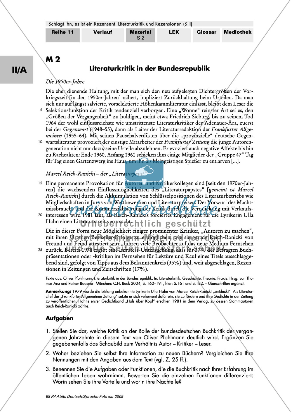 Literaturkritik - Stimmen von Autoren und Kultur in der Bundesrepublik Preview 2