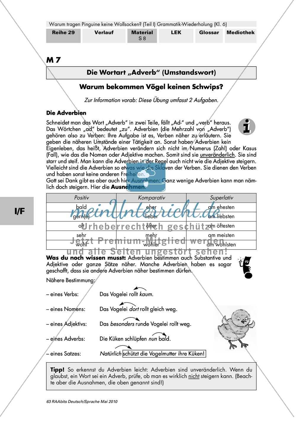 Warum tragen Pinguine keine Wollsocken? Eine individuelle Grammatik-Wiederholung zu den Wortarten Preview 14