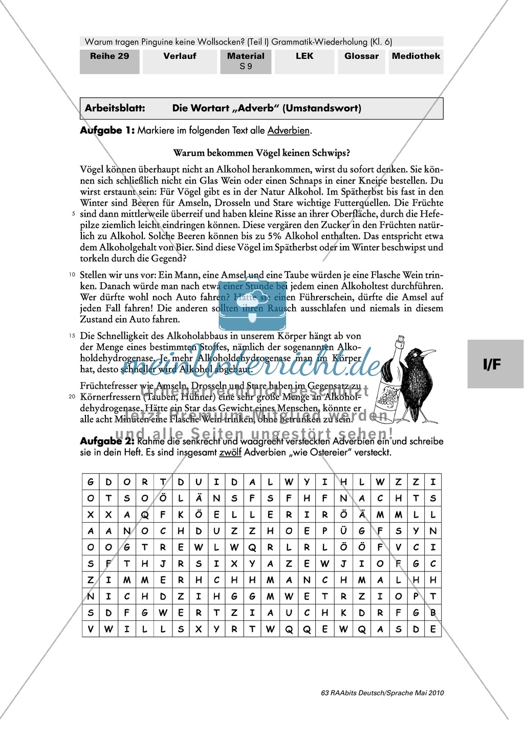 Warum tragen Pinguine keine Wollsocken? Eine individuelle Grammatik-Wiederholung zu den Wortarten Preview 15