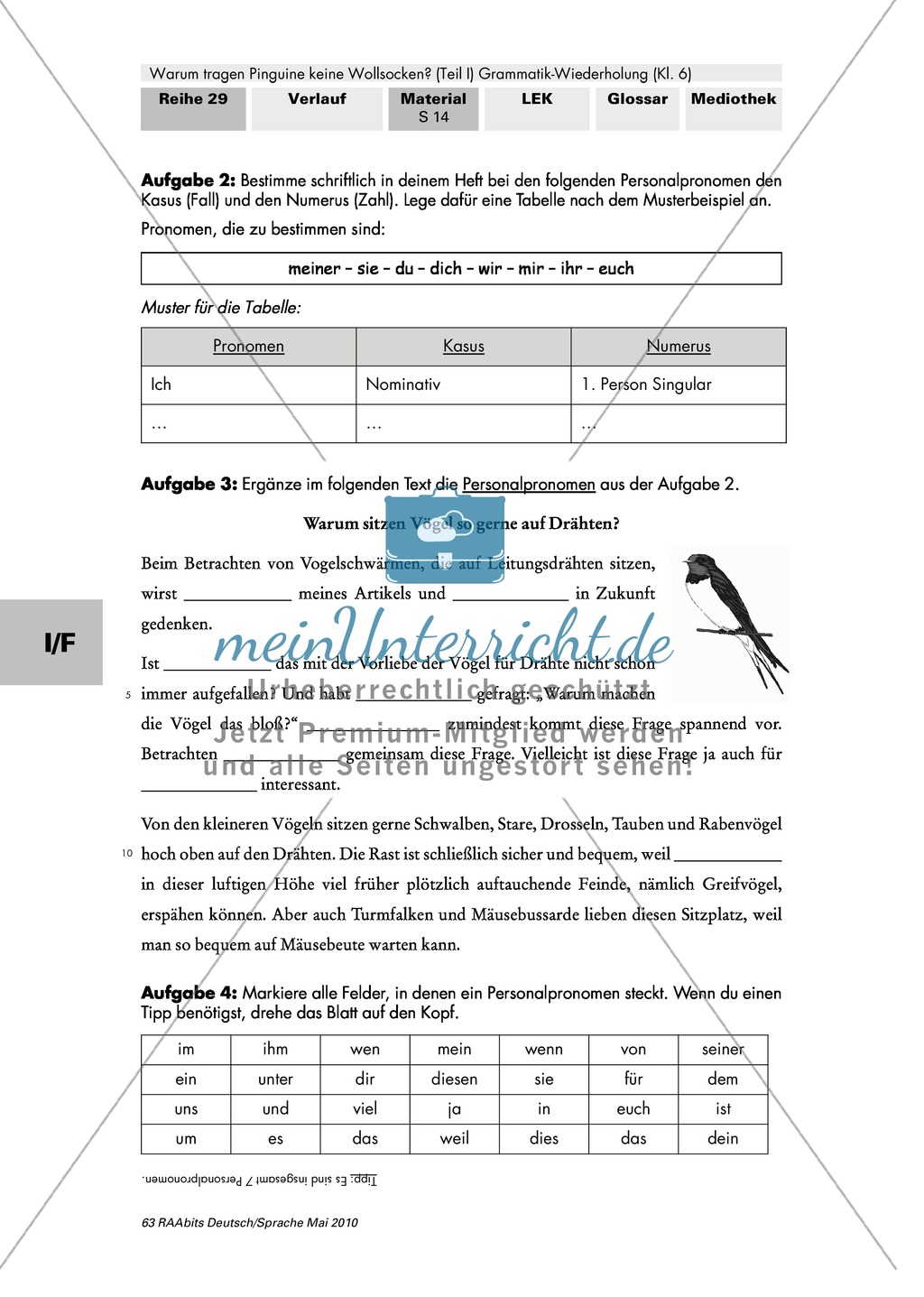 Warum tragen Pinguine keine Wollsocken? Eine individuelle Grammatik-Wiederholung zu den Wortarten Preview 20