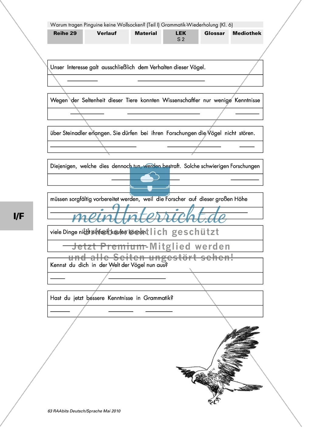 Warum tragen Pinguine keine Wollsocken? Eine individuelle Grammatik-Wiederholung zu den Wortarten Preview 34