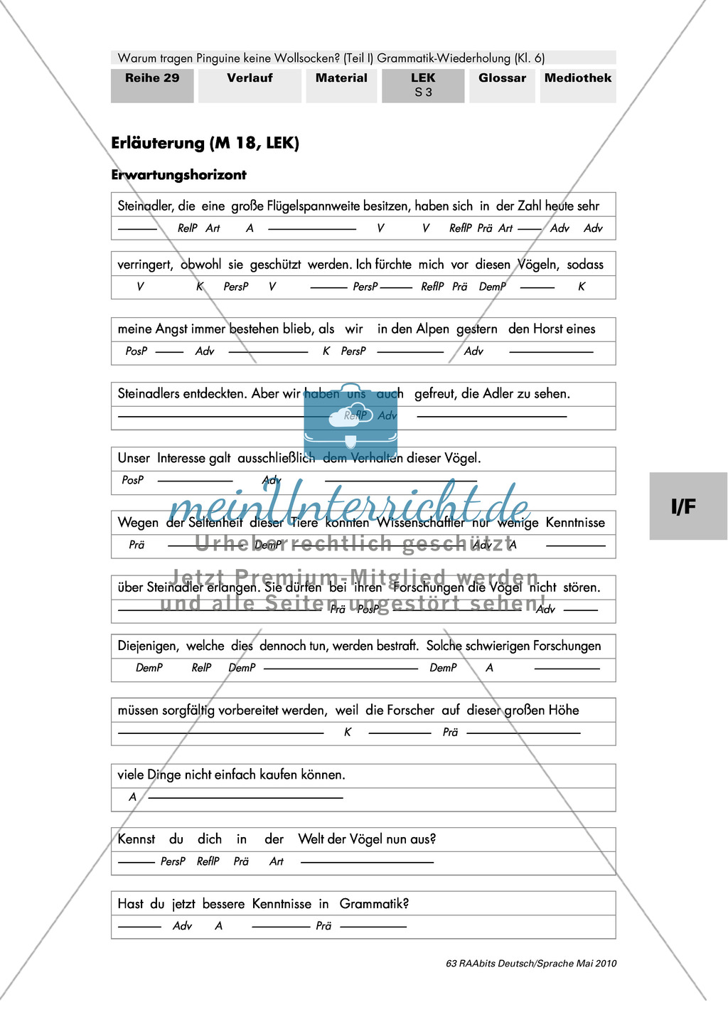 Warum tragen Pinguine keine Wollsocken? Eine individuelle Grammatik-Wiederholung zu den Wortarten Preview 35