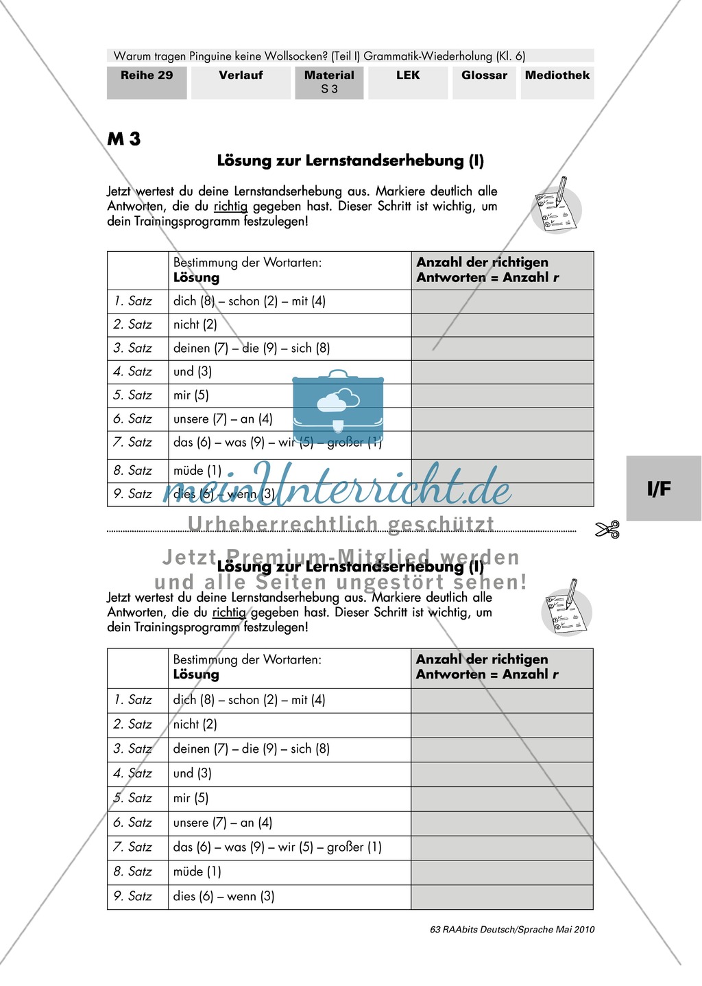 Warum tragen Pinguine keine Wollsocken? Eine individuelle Grammatik-Wiederholung zu den Wortarten Preview 9