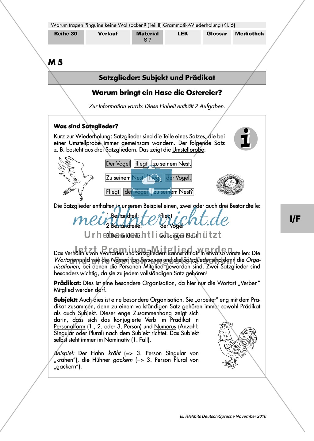 Warum tragen Pinguine keine Wollsocken? Eine individuelle Grammatik-Wiederholung zu Satzgliedern und Tempora Preview 13
