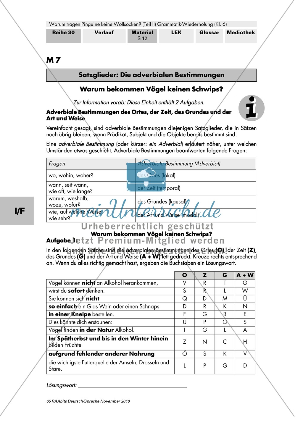 Warum tragen Pinguine keine Wollsocken? Eine individuelle Grammatik-Wiederholung zu Satzgliedern und Tempora Preview 18