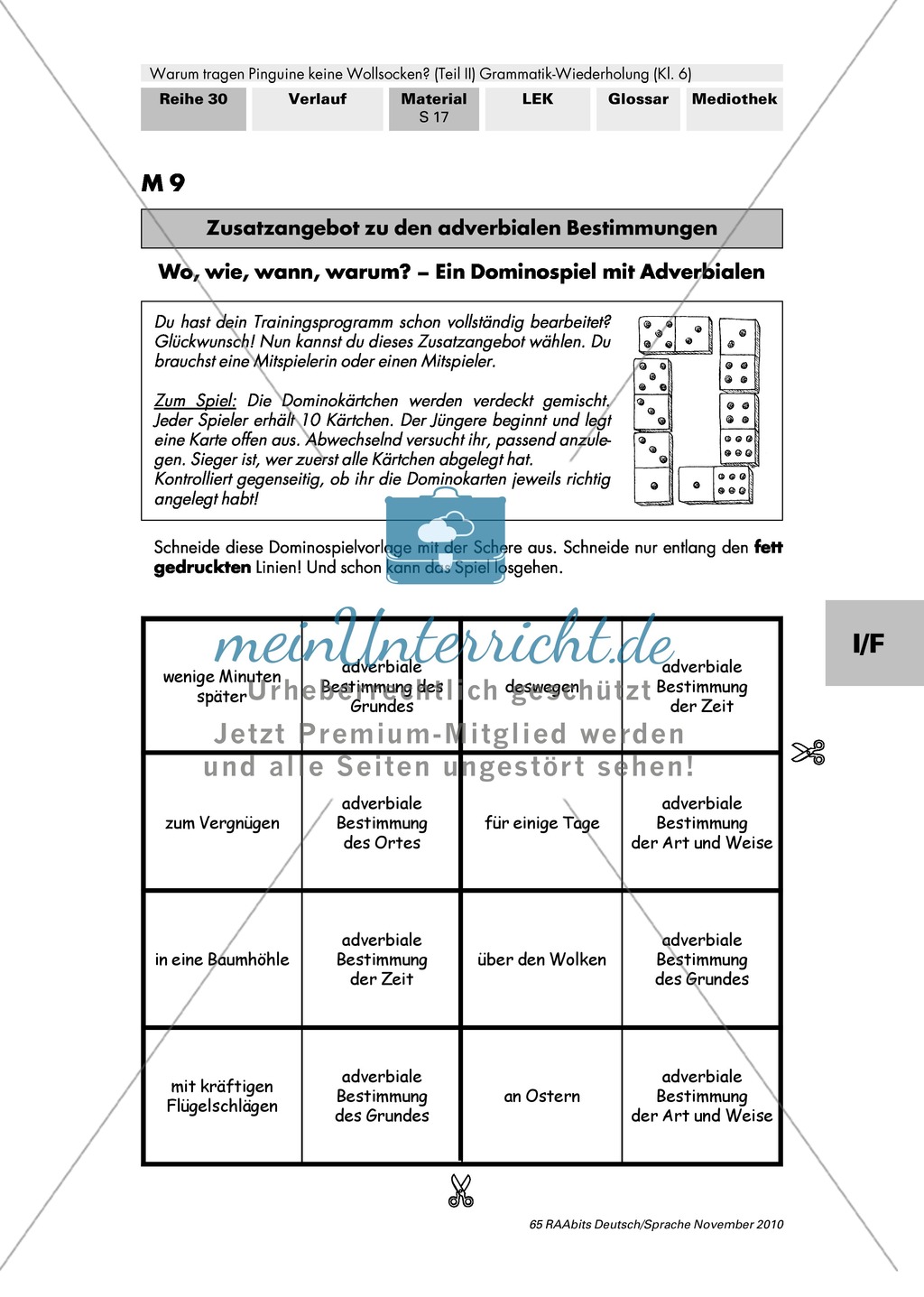Warum tragen Pinguine keine Wollsocken? Eine individuelle Grammatik-Wiederholung zu Satzgliedern und Tempora Preview 23