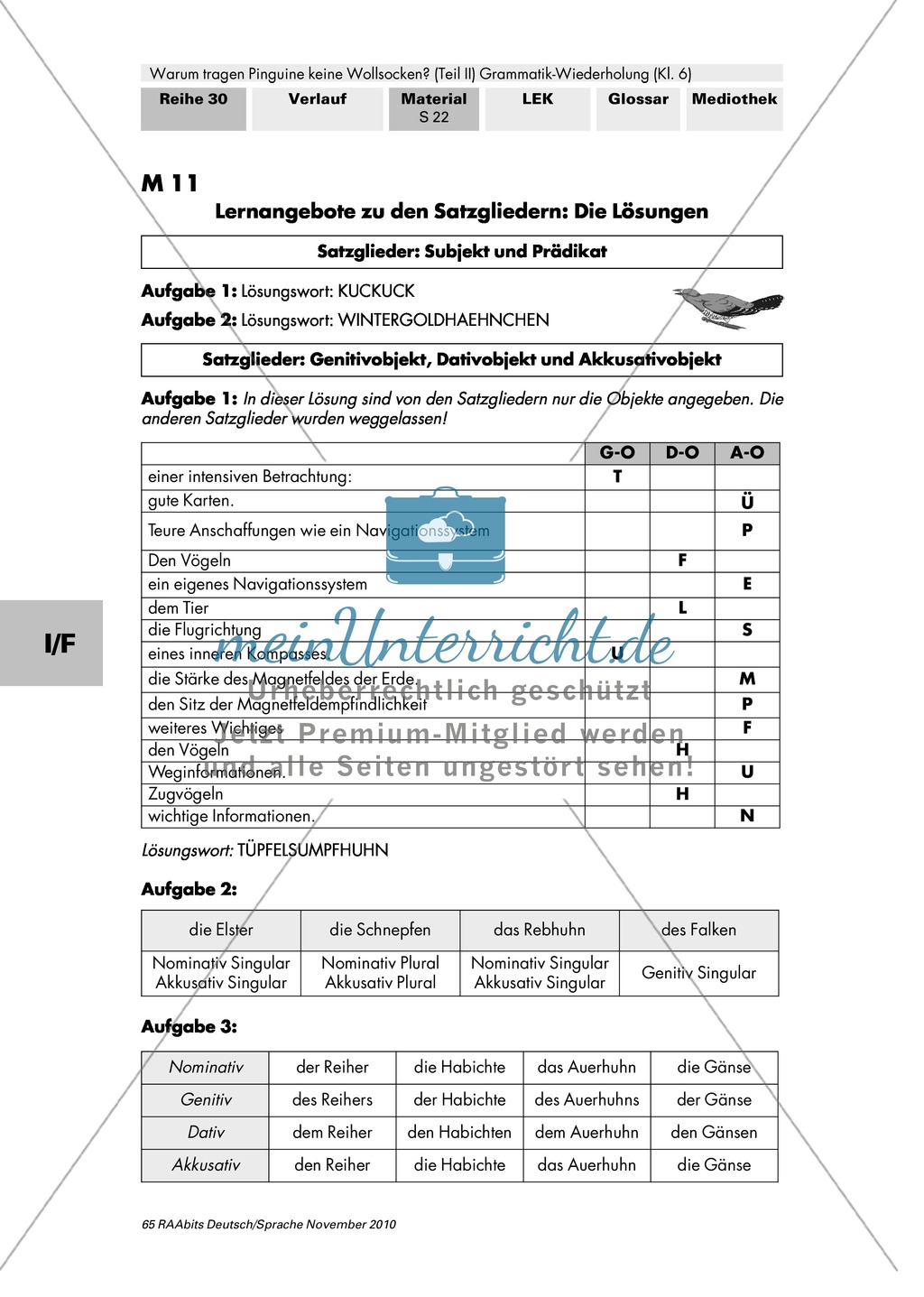Warum tragen Pinguine keine Wollsocken? Eine individuelle Grammatik-Wiederholung zu Satzgliedern und Tempora Preview 28