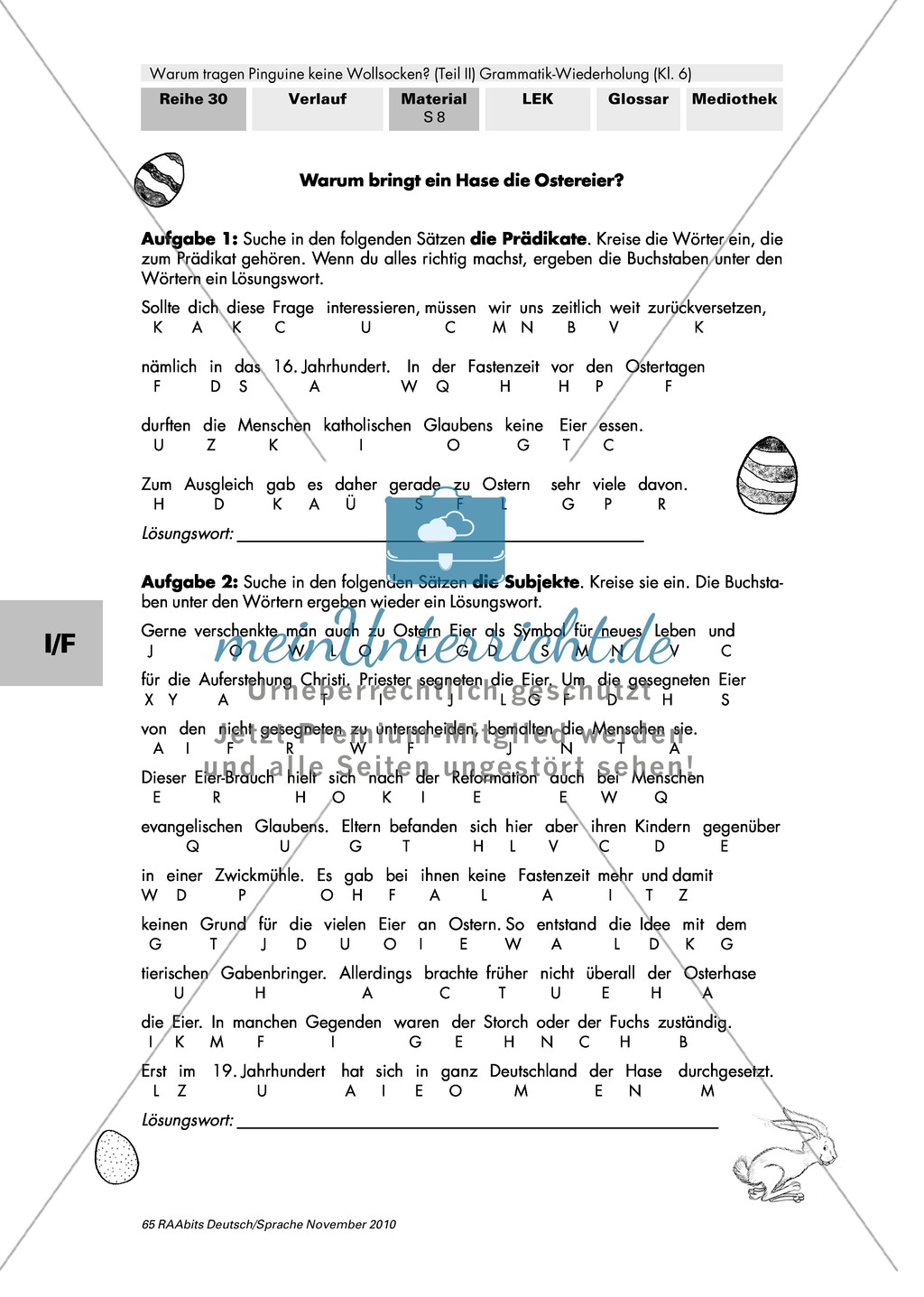 Lernangebote zu den Satzgliedern: Subjekt, Prädikat, Objekt, adverbiale Bestimmungen Preview 3