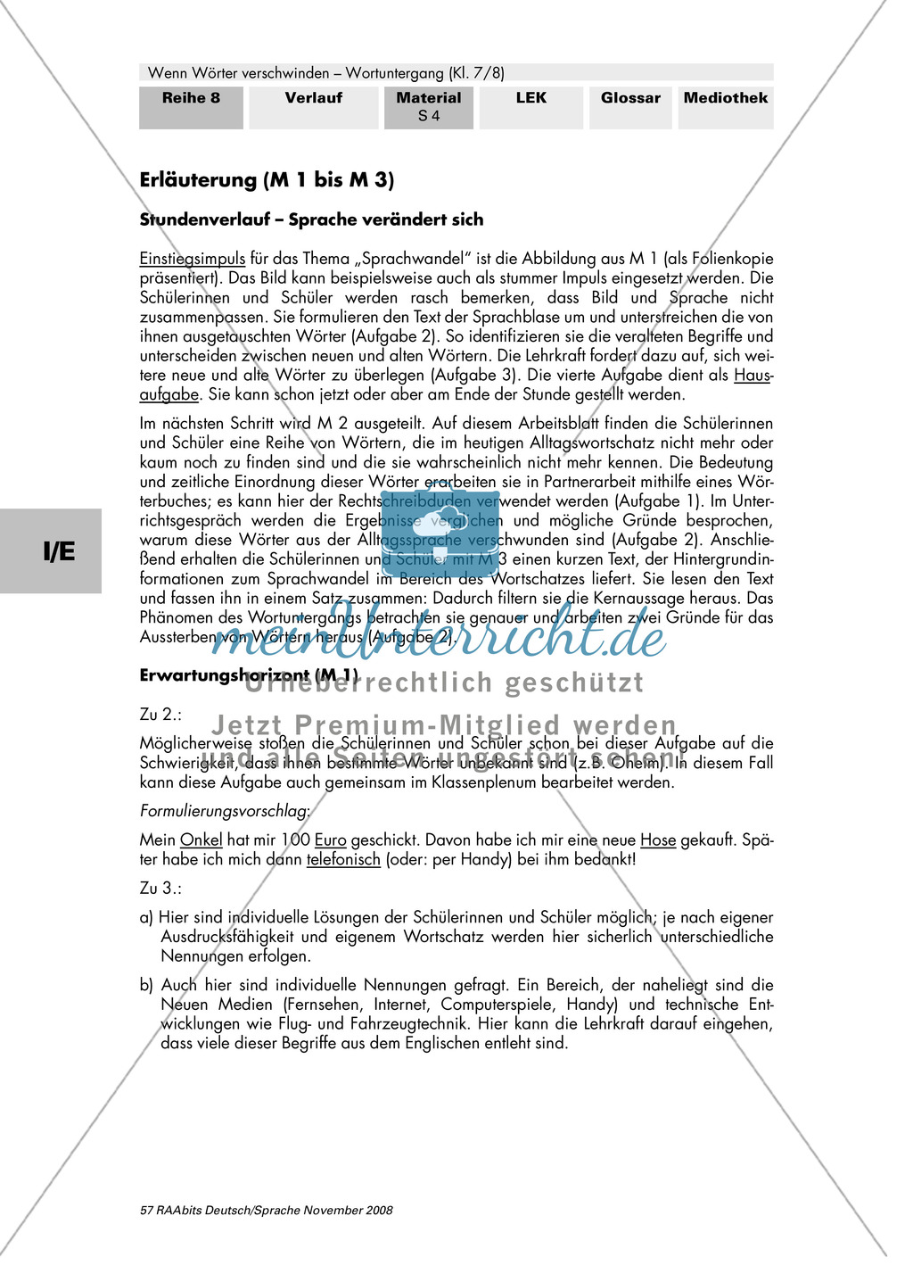 Sprachwandel: Worte veralten + Worte sterben aus Preview 4