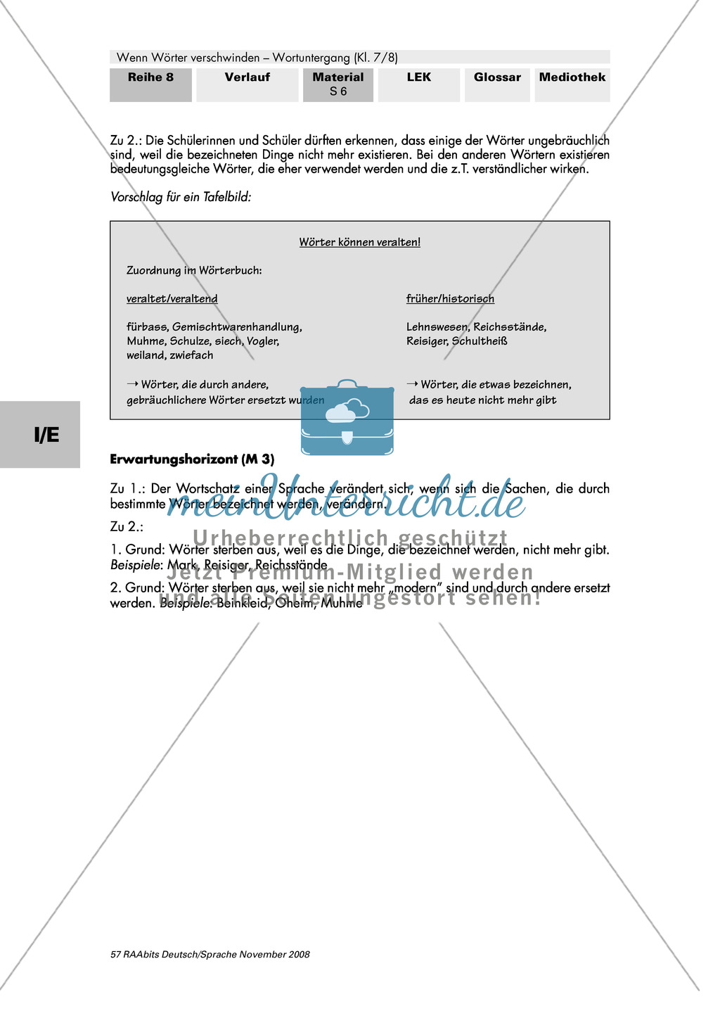 Sprachwandel: Worte veralten + Worte sterben aus Preview 6