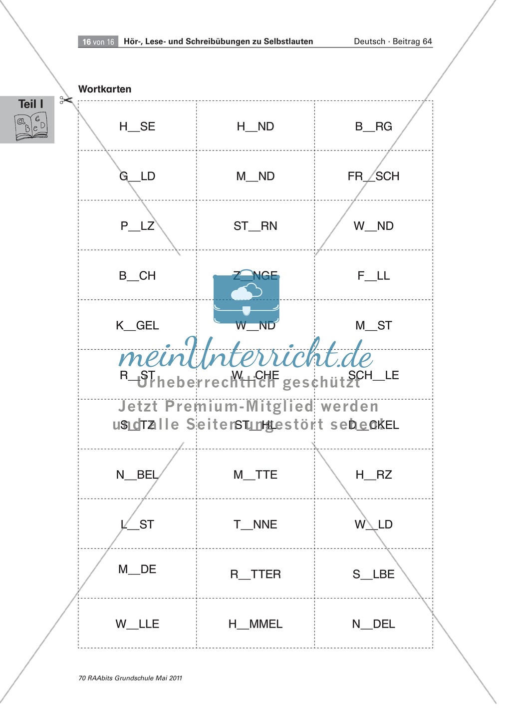 Spiel zu Selbstlauten Preview 5