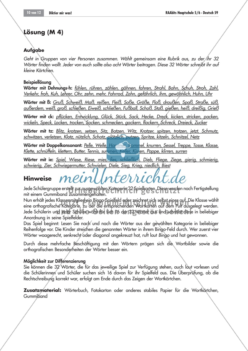 Übungen und Strategien zum korrekten Schreiben Preview 10