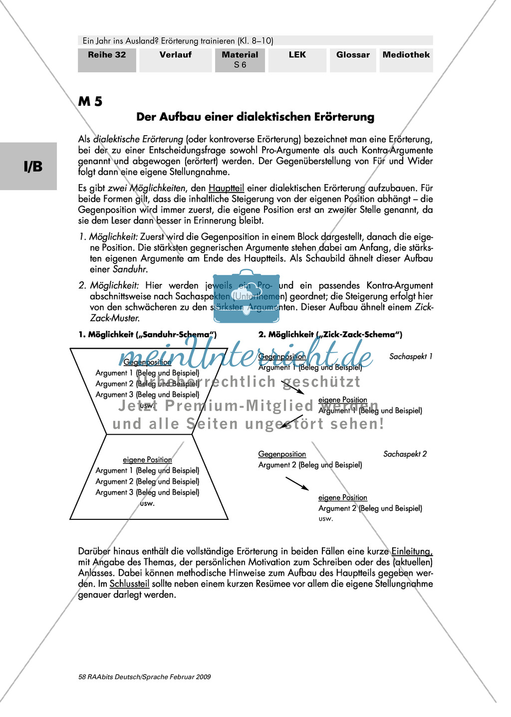 Argumente in Erörterungen anordnen: Argumentationsbaum + Aufbau einer dialektischen Erörterung Preview 3