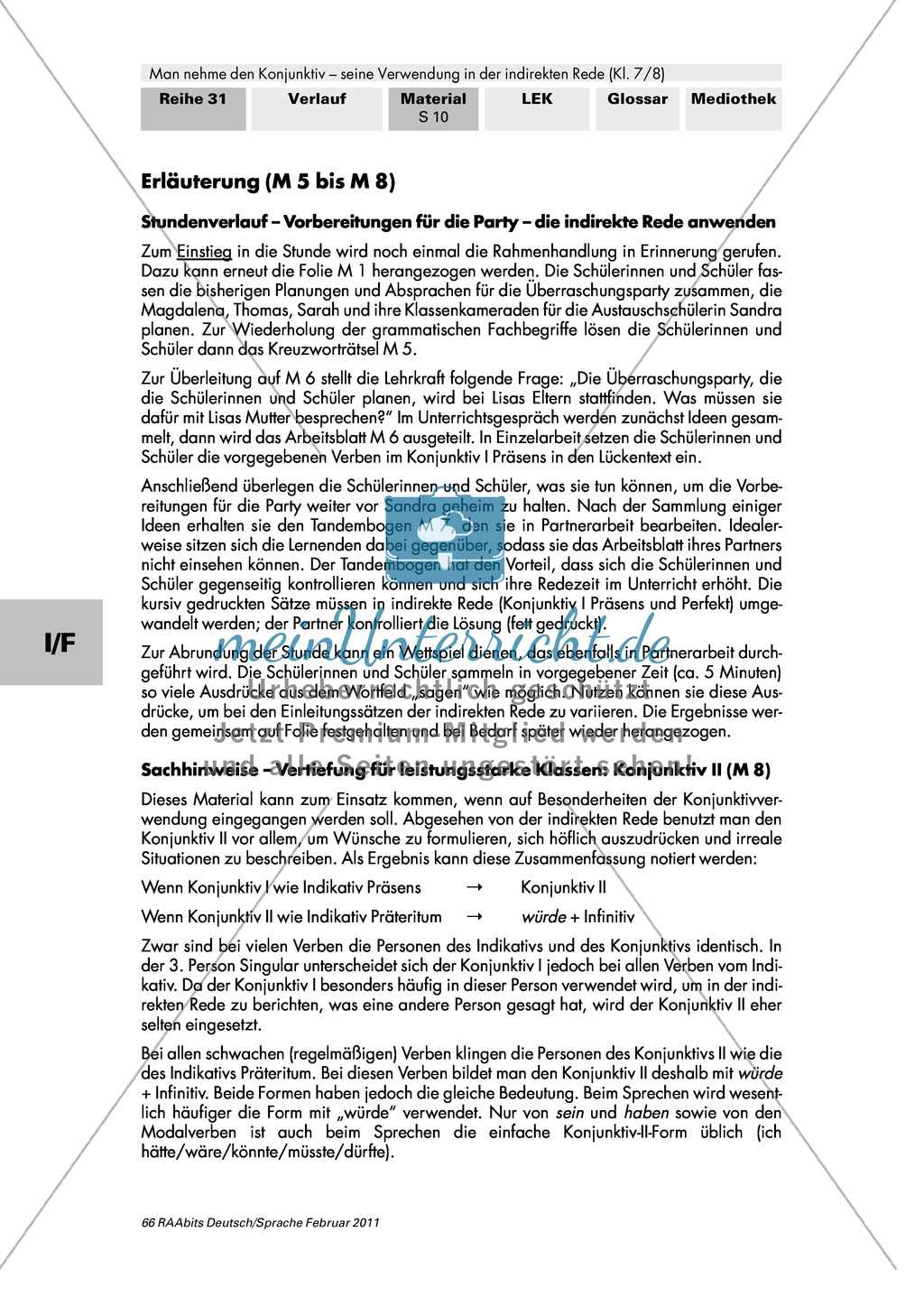 Kennenlernen konjunktiv ii