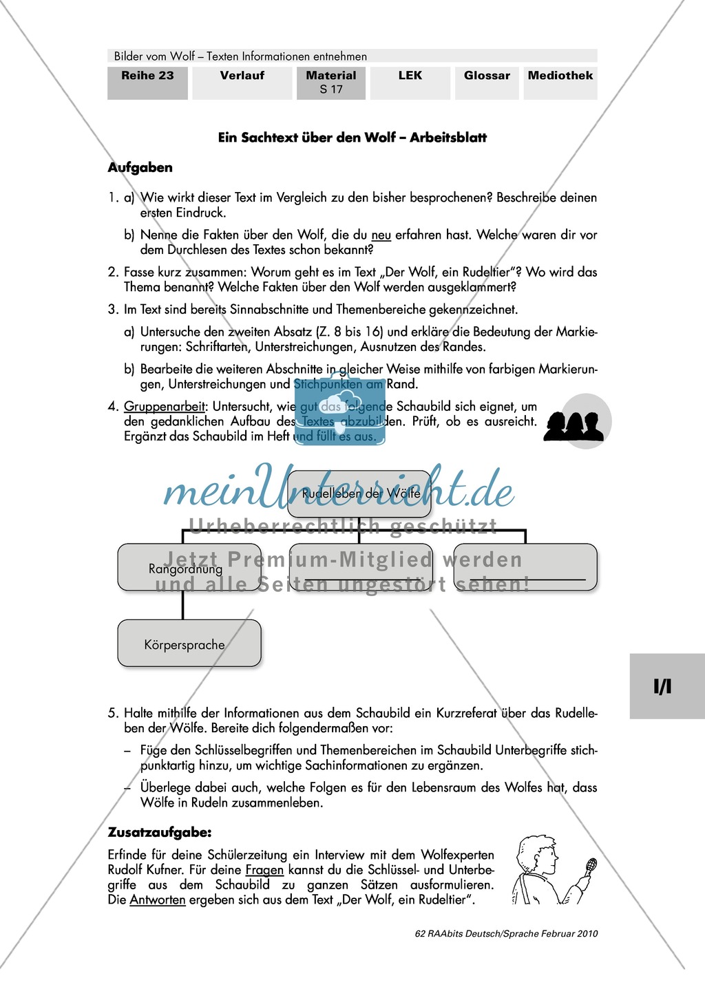 Informationen aus einem Sachtext entnehmen am Beispiel: Rudolf Kufner: