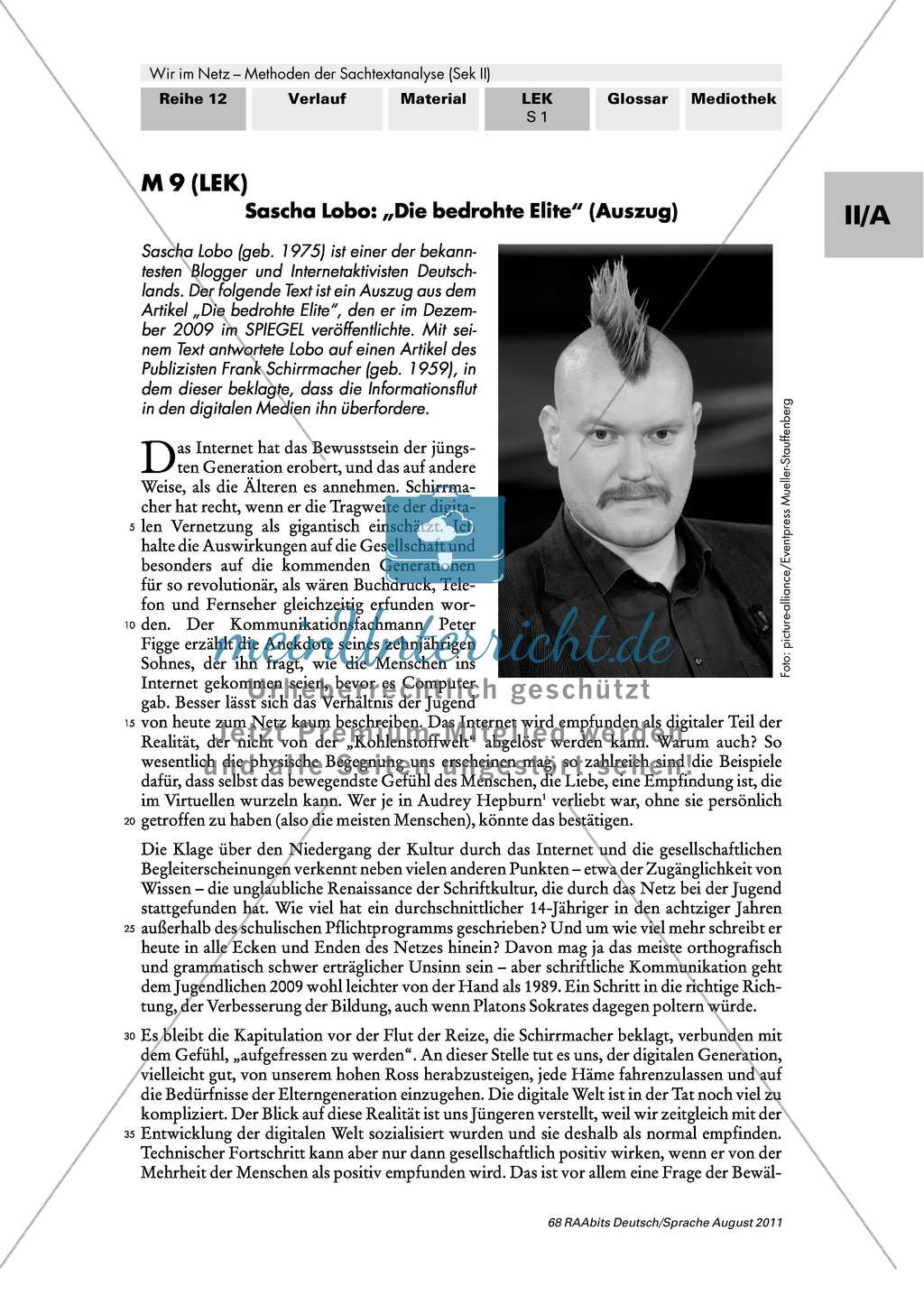 Lernerfolgskontrolle:Textanalyse: