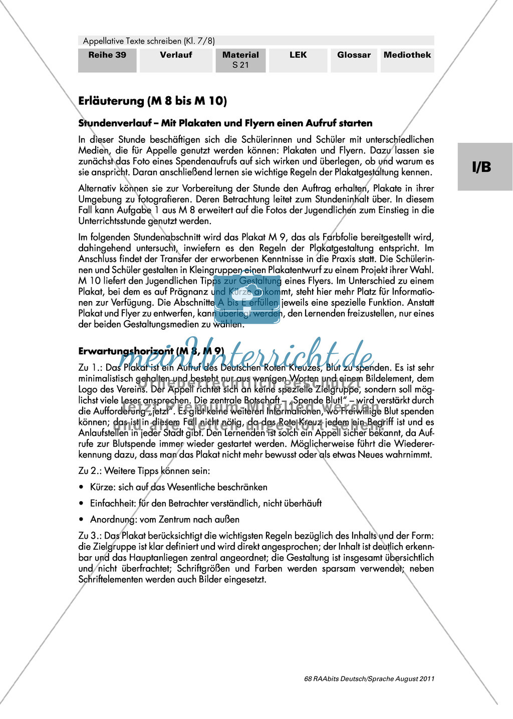 Mit Plakaten und Flyern appellative Texte unterstützen/ergänzen Preview 4
