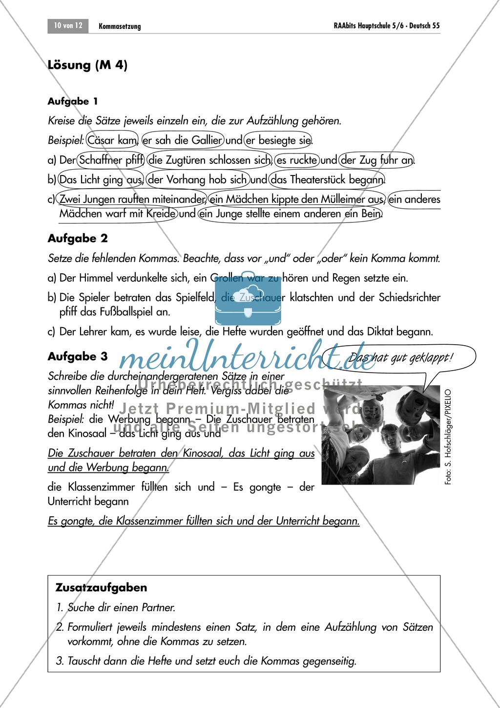Lernzirkel zur Kommasetzung bei Aufzählungen Preview 10