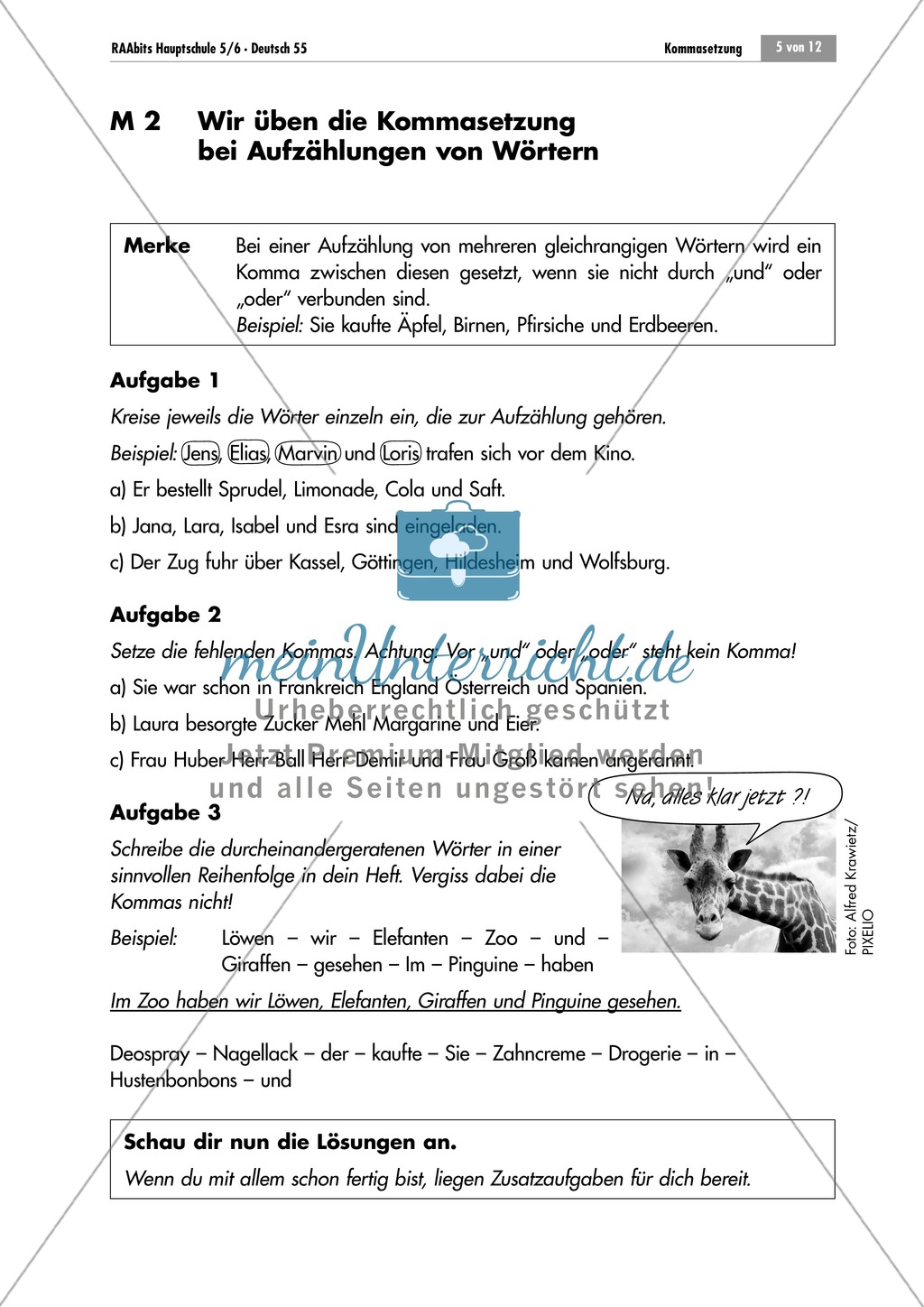 Lernzirkel zur Kommasetzung bei Aufzählungen Preview 5