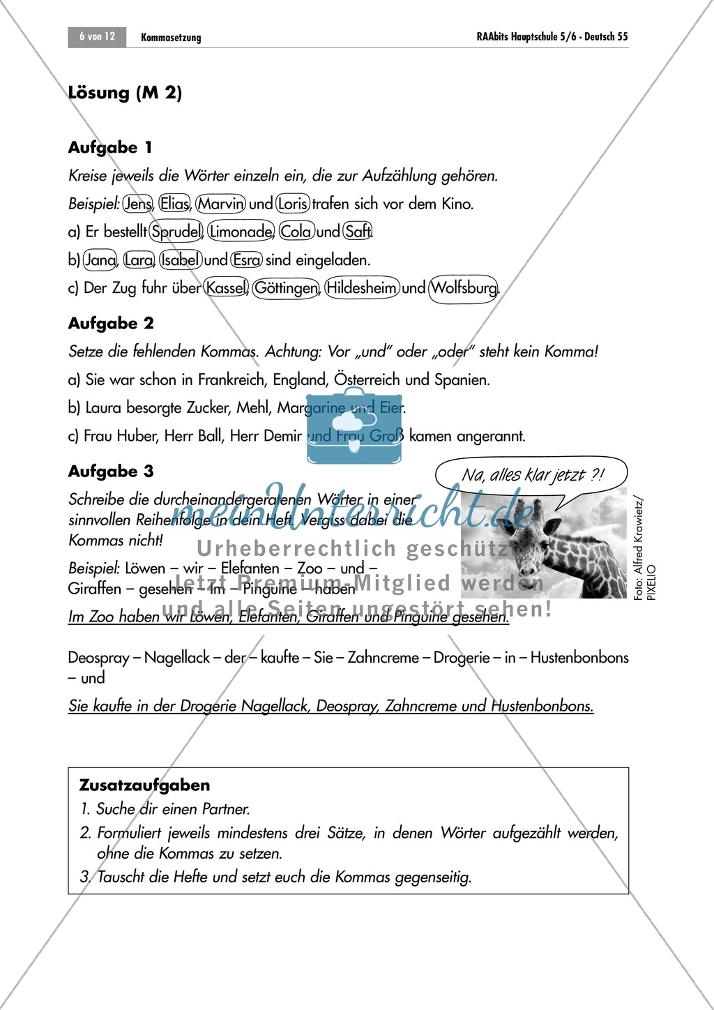 Lernzirkel zur Kommasetzung bei Aufzählungen Preview 6