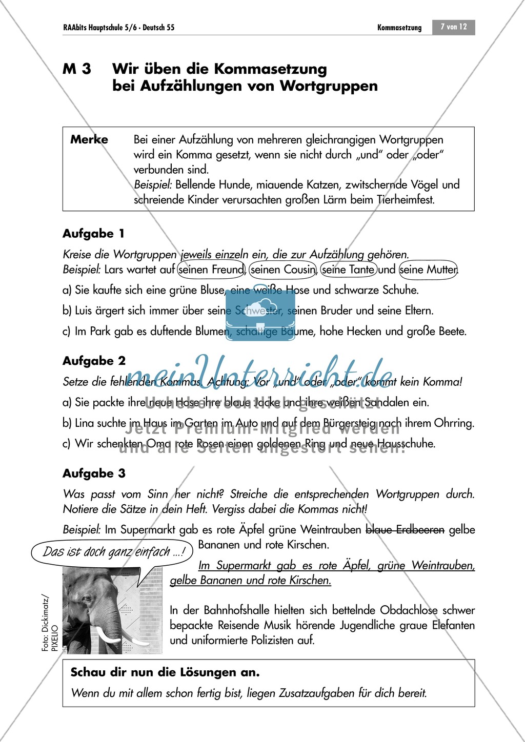 Lernzirkel zur Kommasetzung bei Aufzählungen Preview 7