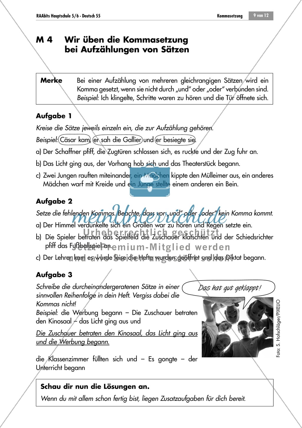 Lernzirkel zur Kommasetzung bei Aufzählungen Preview 9