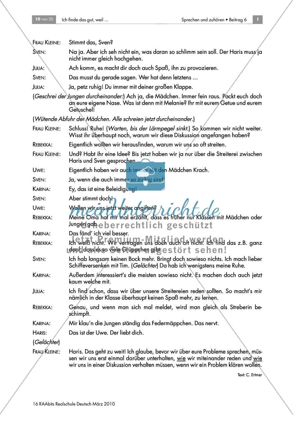 Mündlich argumentieren - eine Diskussion untersuchen Preview 4