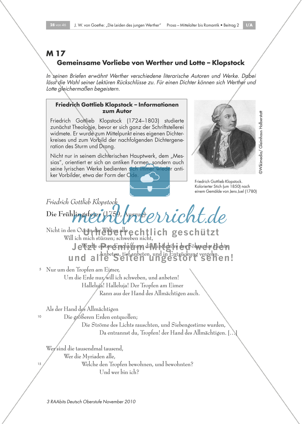 Homer, Klopstock, Ossian - Werther als Leser Preview 5