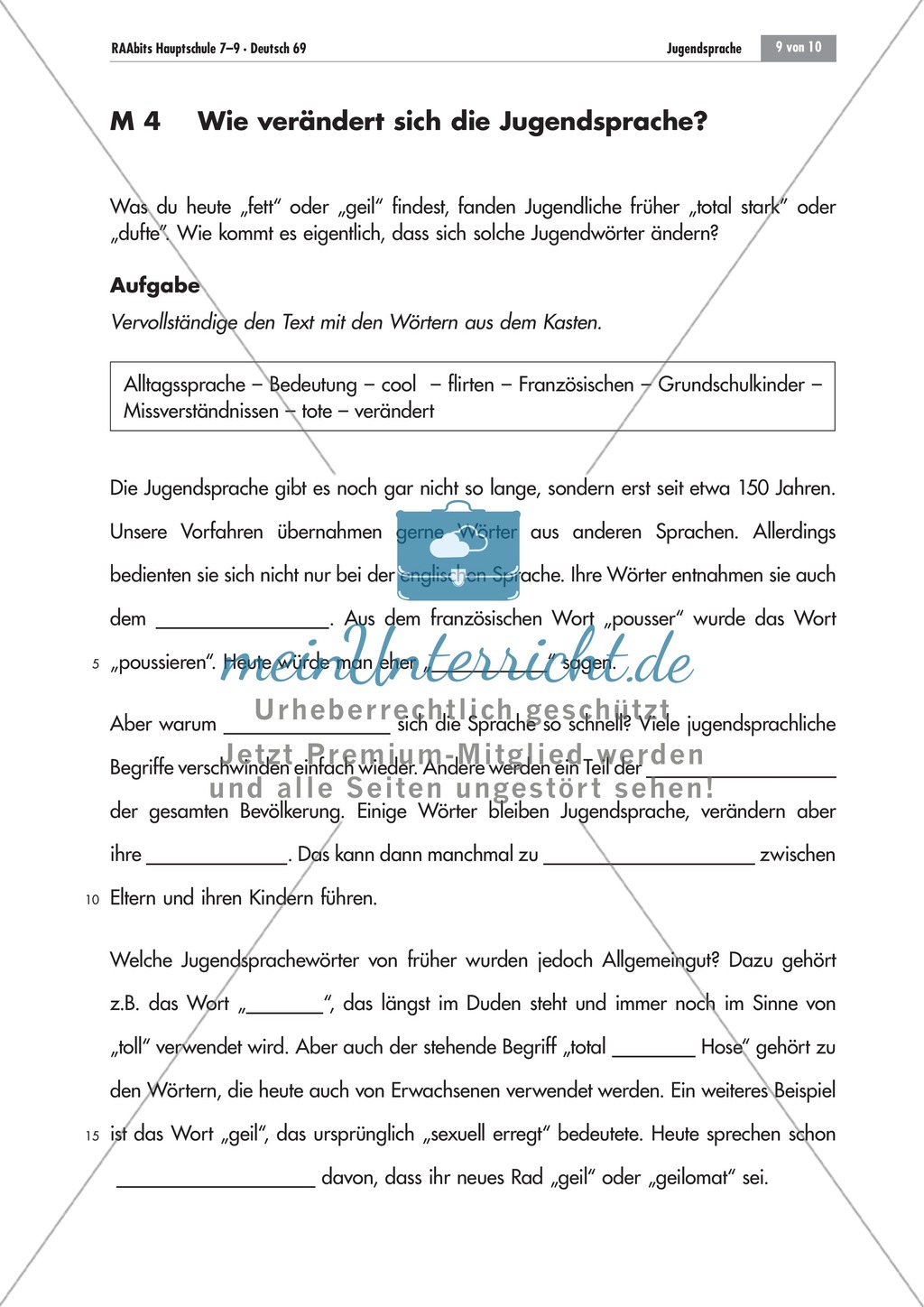 Veränderung der Jugendsprache Preview 1