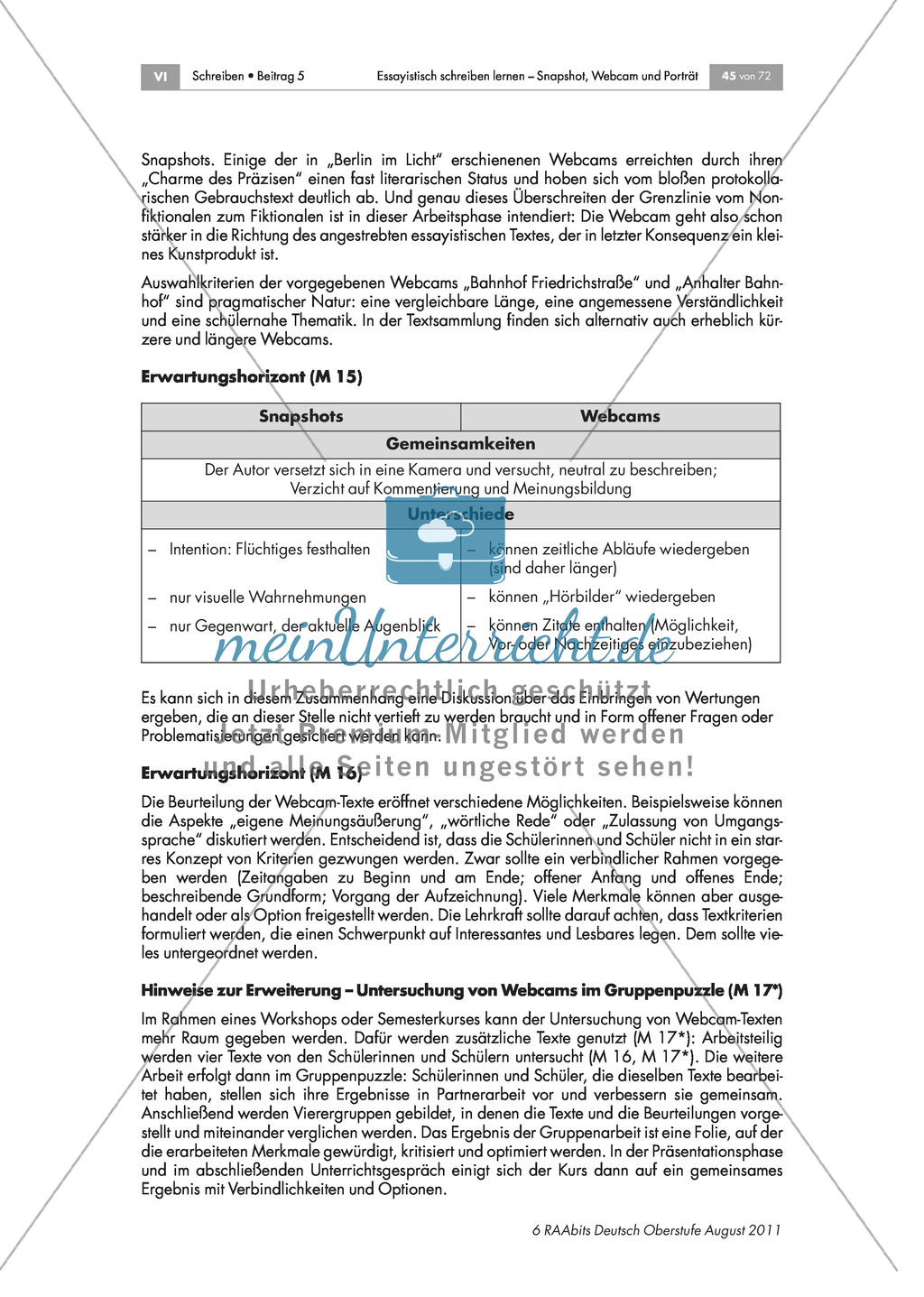 Wie funktionieren Webcam-Texte? Vergleichen und Kriterien formulieren Preview 5