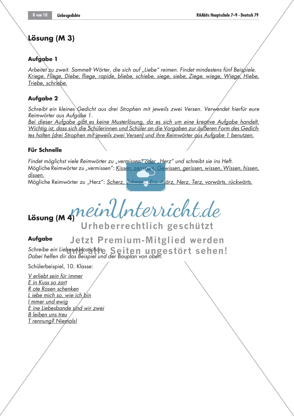 Akrostichon verfassen Preview 2