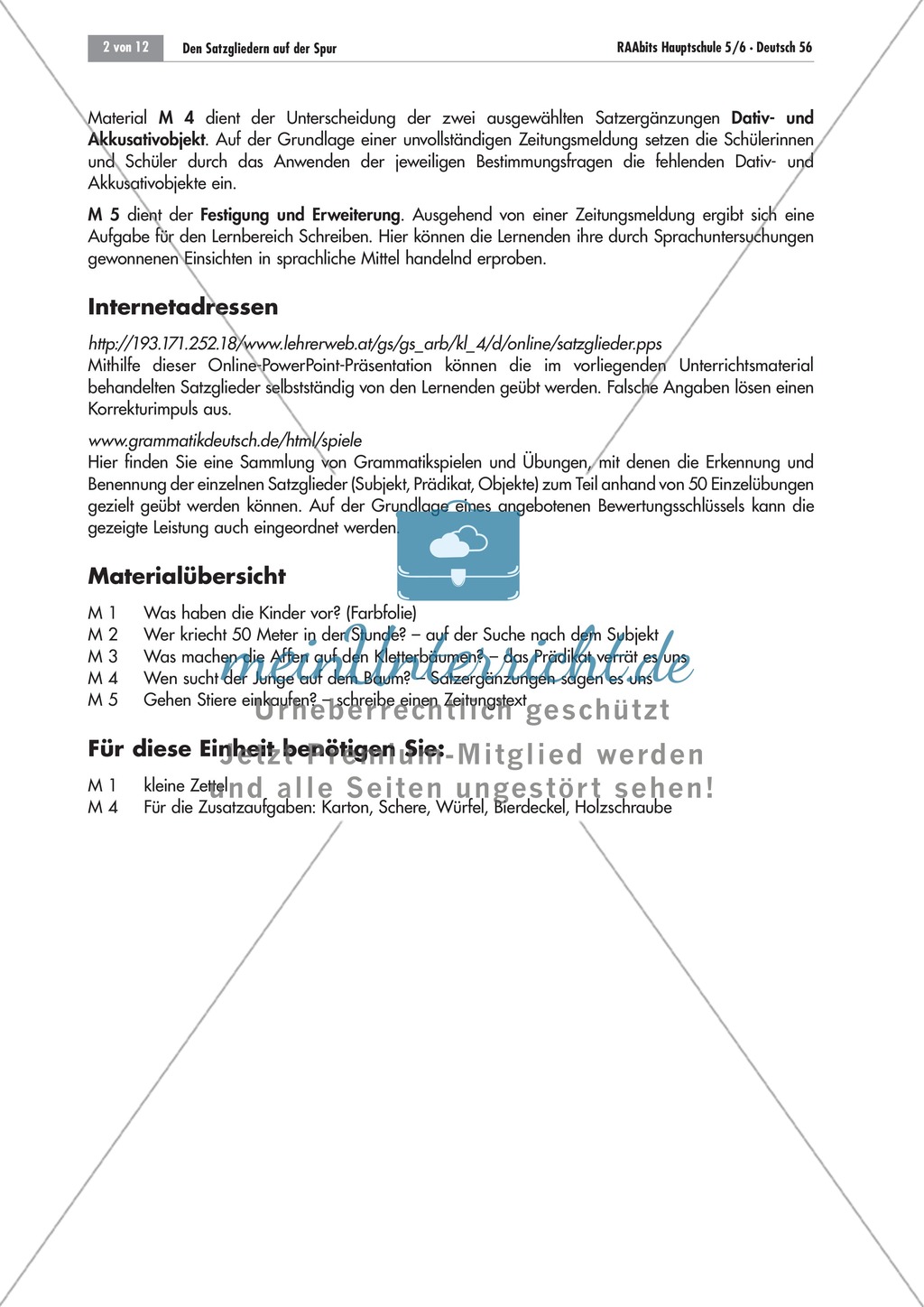 Umstellen von Satzgliedern Preview 2
