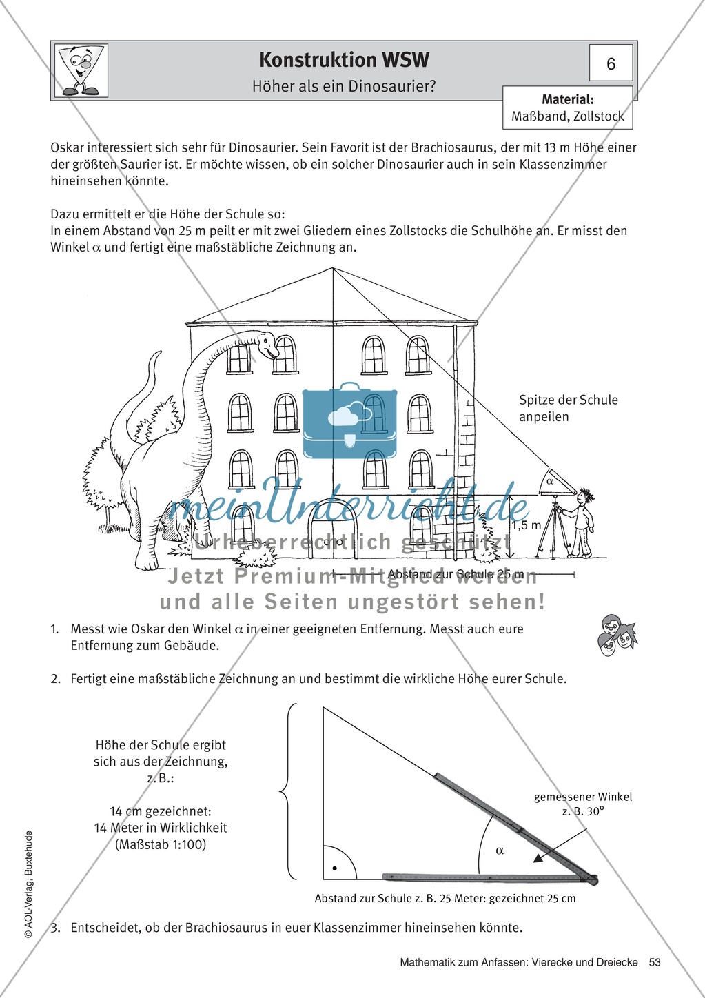Stationenlernen zu Dreiecken: Kongruenzsätze und Dreieckskonstruktion sowie Umfang und Flächeninhalt Preview 7