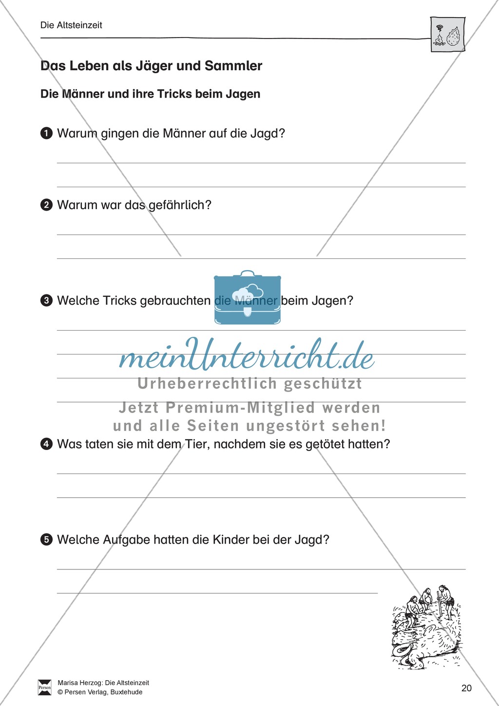 Das Leben in der Altsteinzeit Preview 11