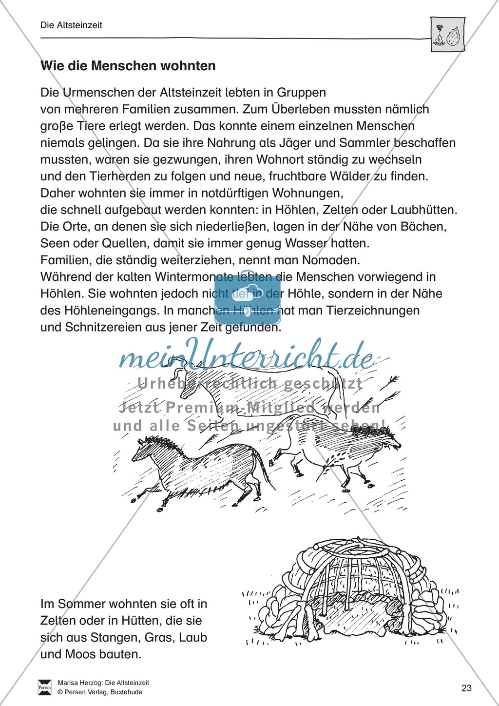 Das Leben in der Altsteinzeit Preview 14