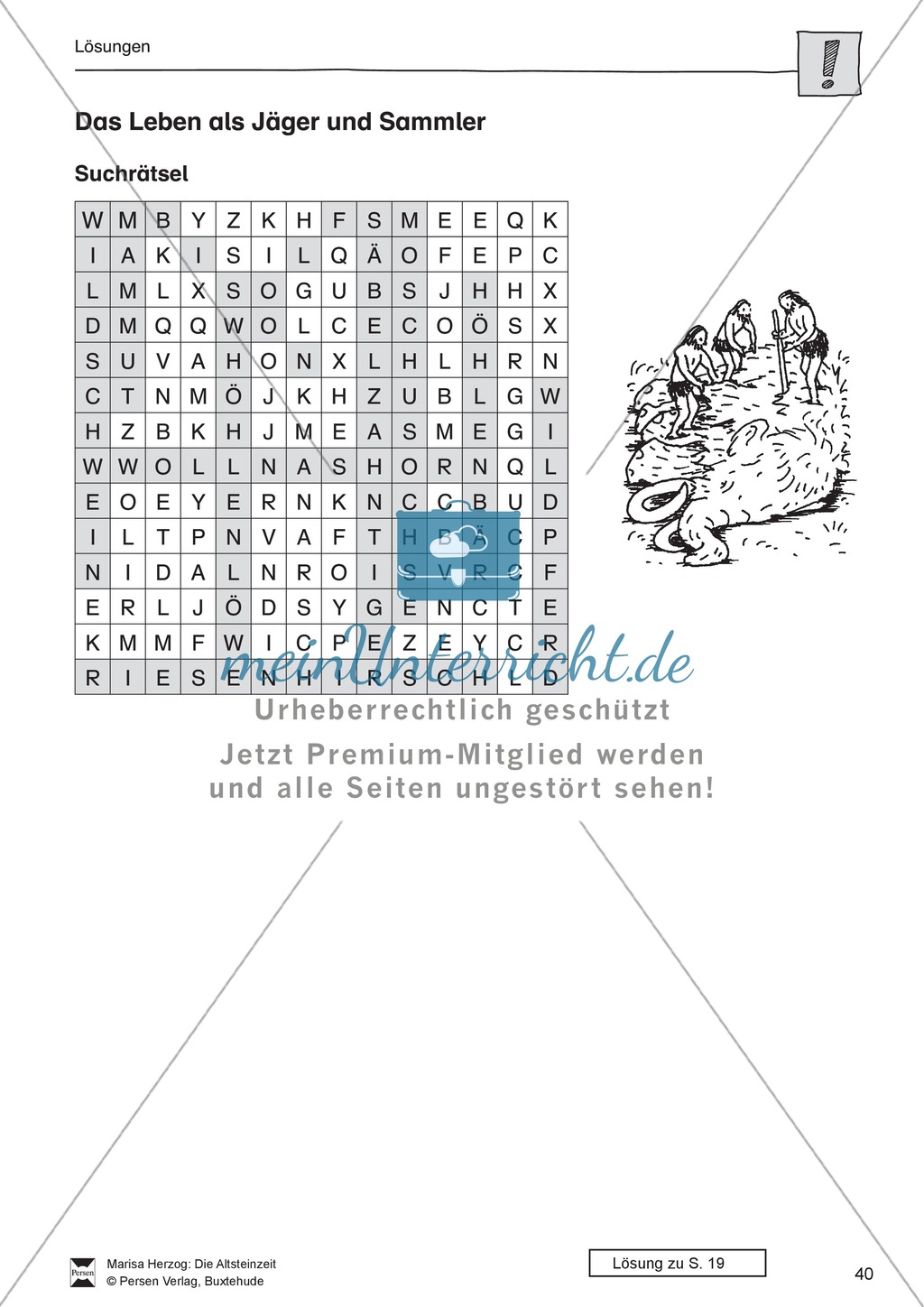Das Leben in der Altsteinzeit Preview 18