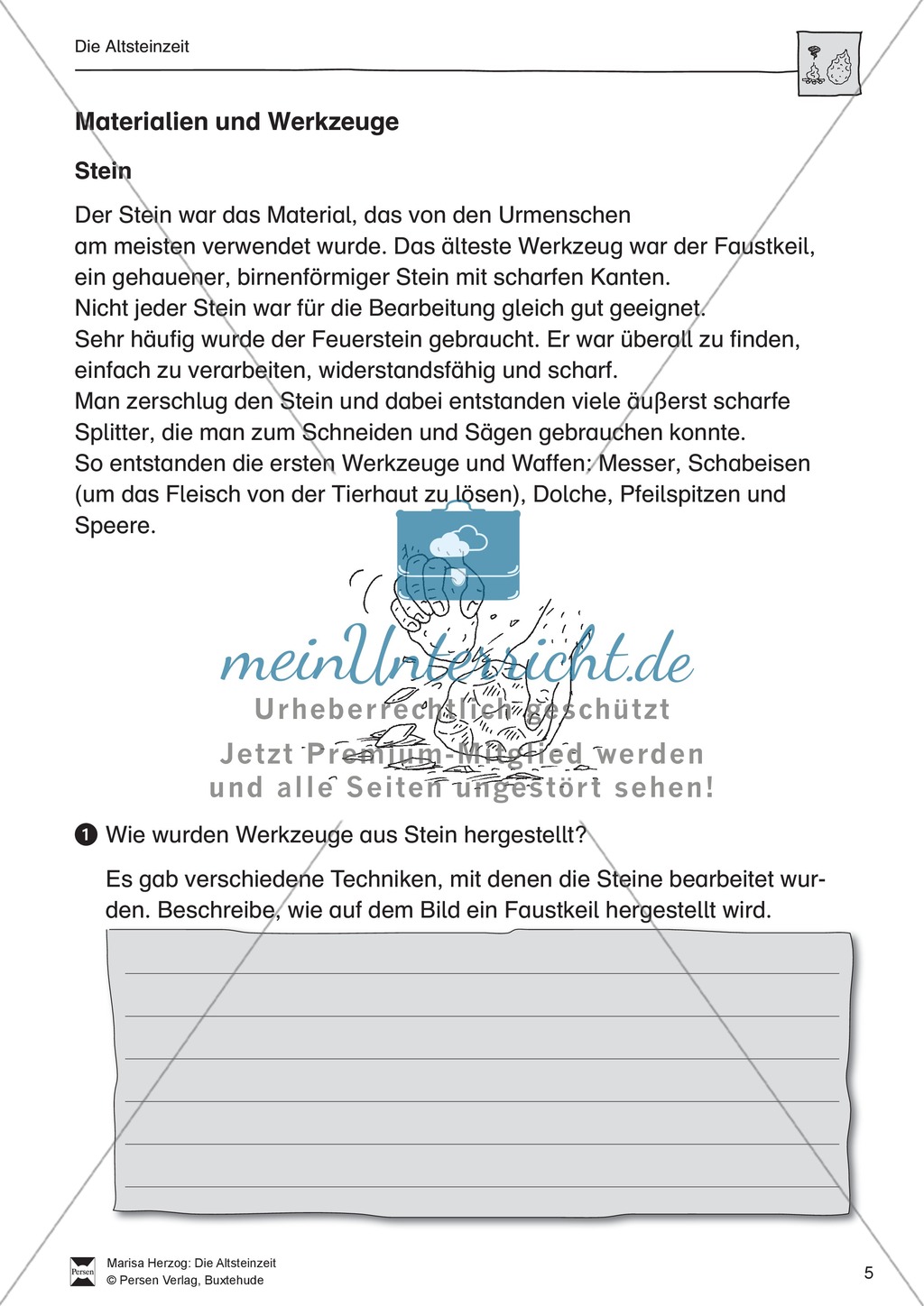 Das Leben in der Altsteinzeit Preview 3