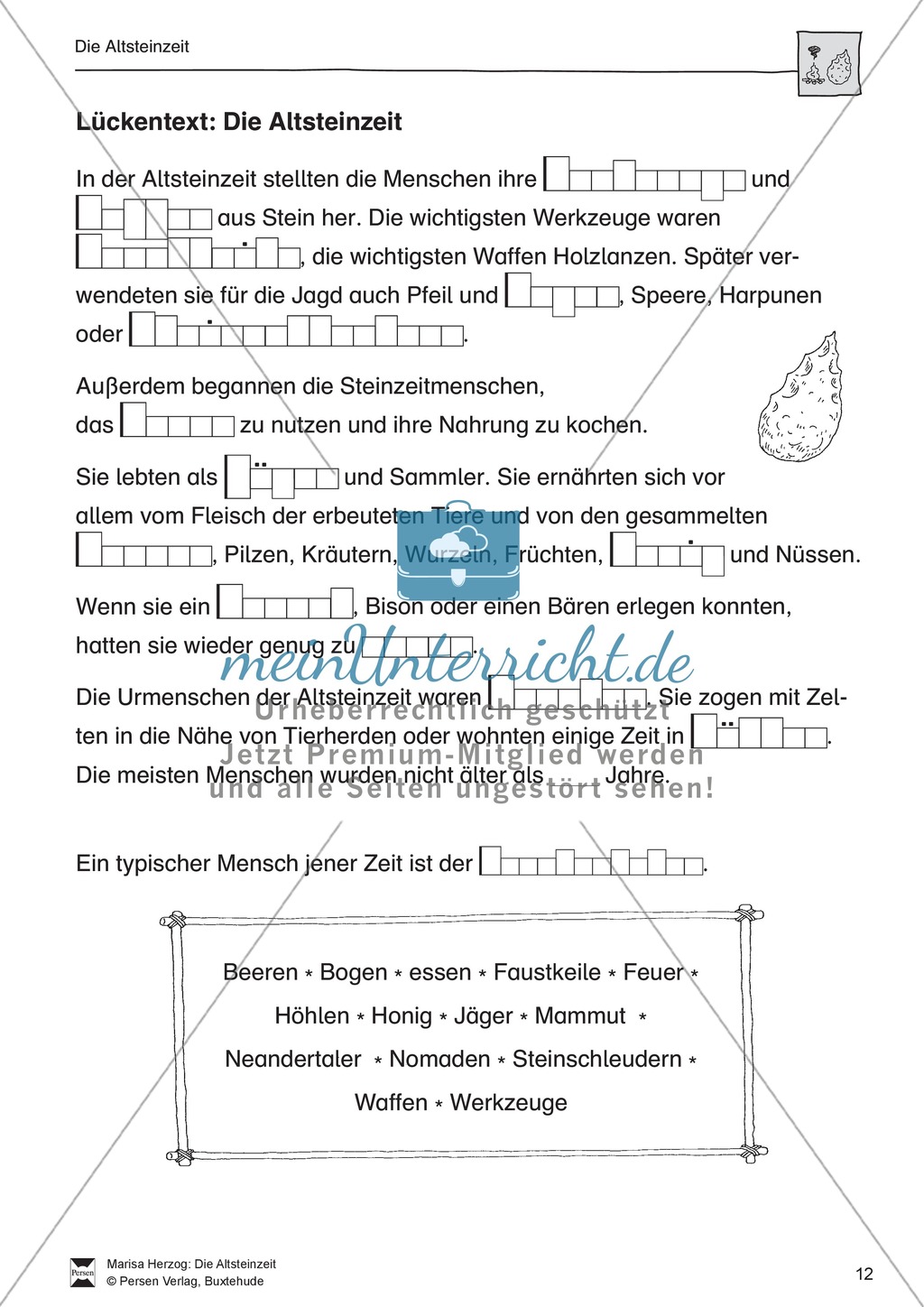 Das Leben in der Altsteinzeit Preview 7