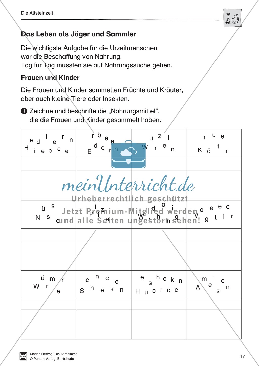 Das Leben in der Altsteinzeit Preview 8