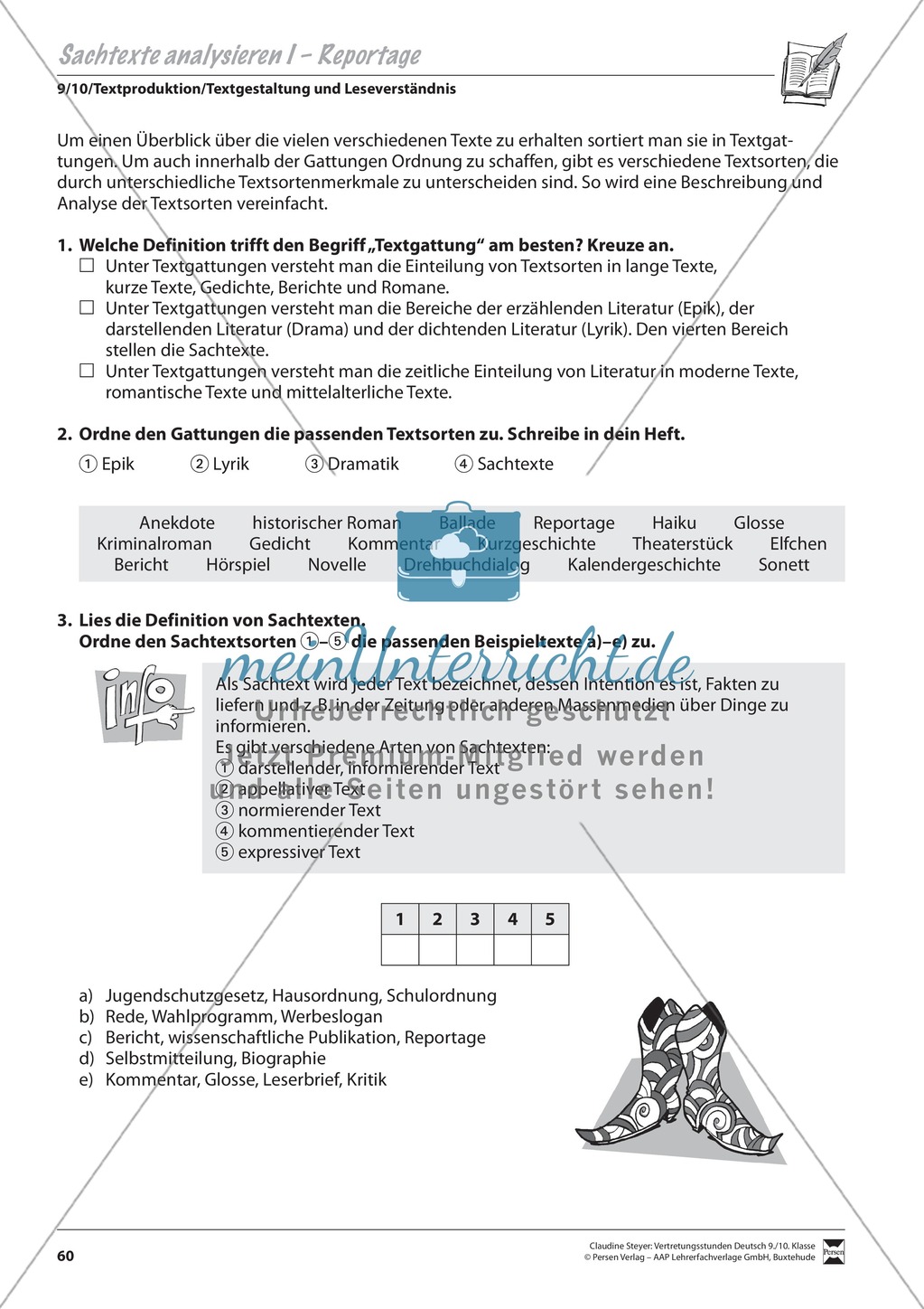 Binnendifferenzierte Analyse von Sachtexten Preview 1