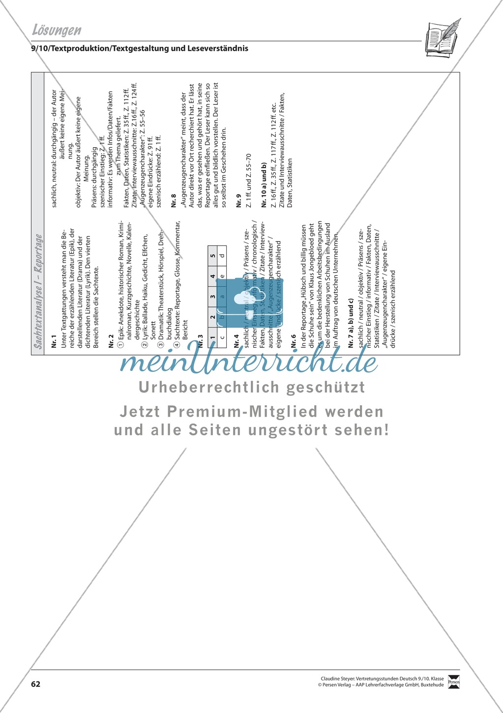Binnendifferenzierte Analyse von Sachtexten Preview 3
