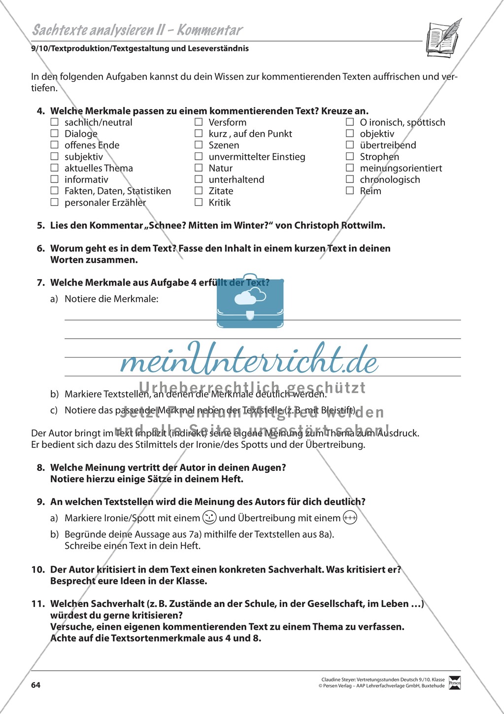 Binnendifferenzierte Analyse von Sachtexten Preview 5