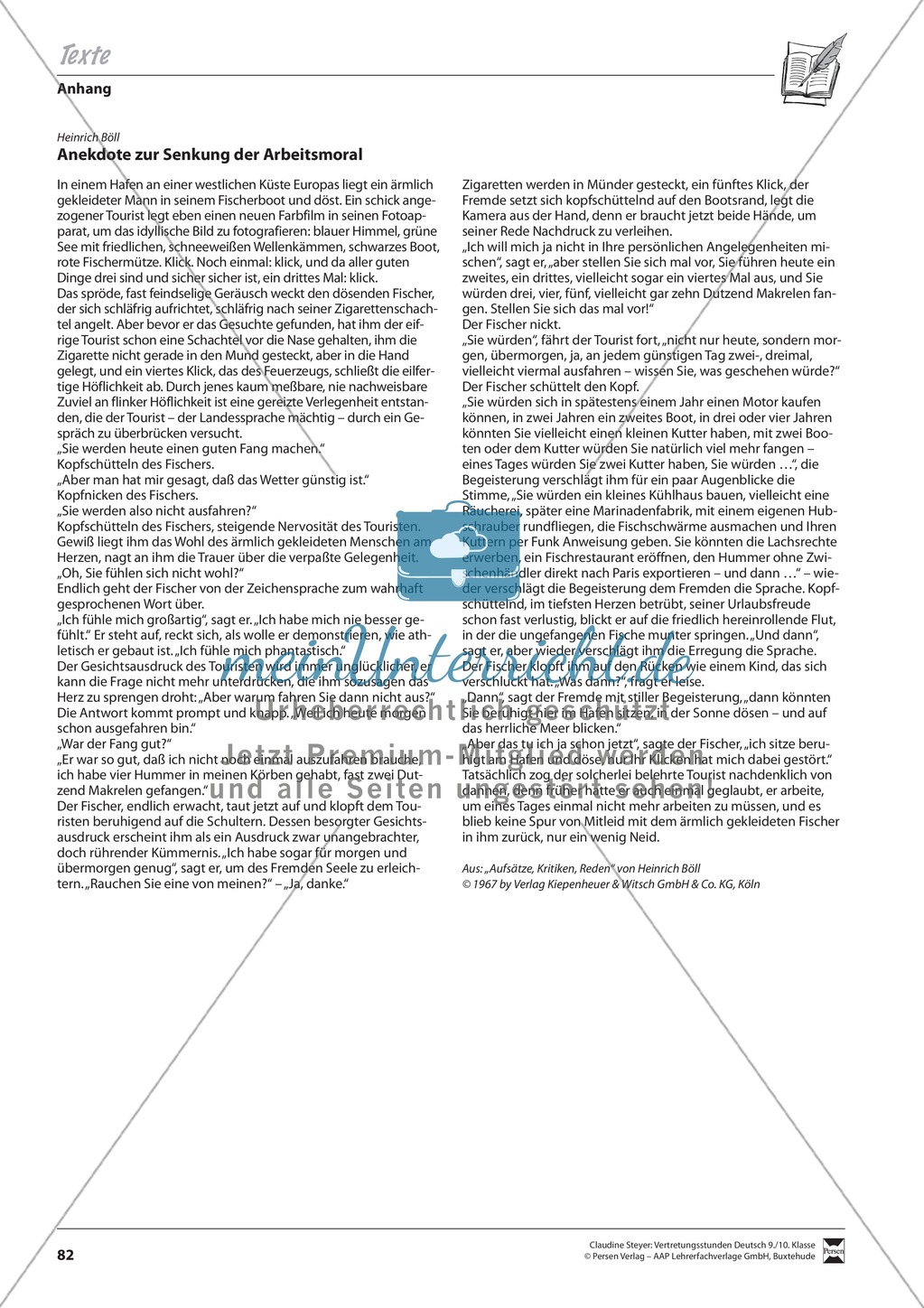 Inhaltliche Reduktion und Textwiedergabe, binnendifferenziert Preview 4